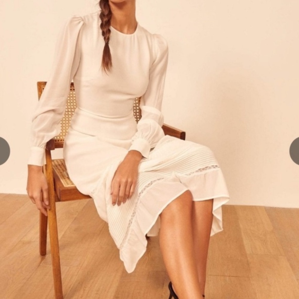 Reformation Valerie Dress Ivory